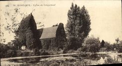 VINTAGE POSTCARD Honfleur Church of Criquebeuf