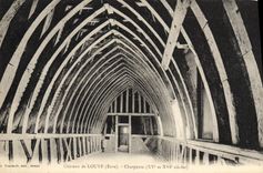 CPA Chateau de Louye Charpente