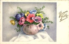 CPA Bonne Fete Fleurs