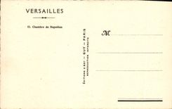 CPA Versailles Chambre de Napoleon 1er