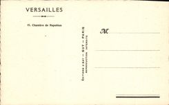 CPA Versailles Chambre de Napoleon 1er