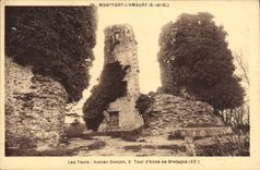 CPA Montfort L'Amaury Les tours Ancien donjon Tour d'Anne de Bretagne