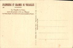 CPA Splendeurs Et Charmes De Versailles La chapelle du palais Mansart Orgue