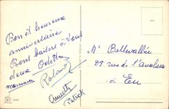 CPA Anniversaire Fleurs