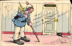 CPA Commandant Nos Marins Gervese Militaria Rat