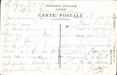 VINTAGE POSTCARD Menu of Combine Bomb of the Militaria victory