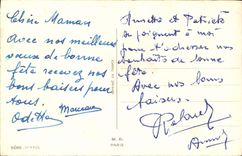 CPA Bonne Annee Fleurs Eventail