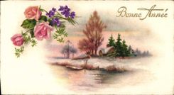 CPA Fantaisie Bonne annee