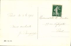 CPA Fantaisie Bonne annee Biche