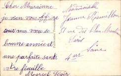 CPA Fantaisie Fleurs Fer a cheval Trefle