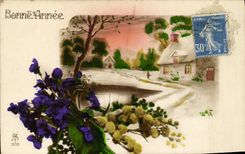 CPA Fantaisie Fleurs