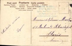 VINTAGE POSTCARD Fantasy Flowers GUI