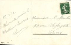 VINTAGE POSTCARD Fantasy Children Bear in peluceh