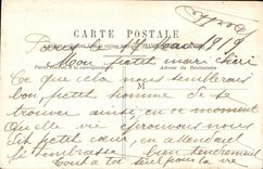 VINTAGE POSTCARD Fantasy tempting Pierrot Woman