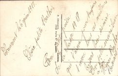 Soldado melenudo de Militaria del hombre de la fantasía de la POSTAL de la VENDIMIA