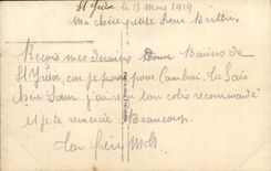 CPA Fantaisie Homme Soldat Militaria Poilu