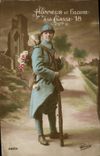 CPA Fantaisie Homme Soldat Militaria Classe 18
