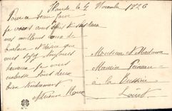 CPA Fantaisie Brodee Je pense a vous Fleurs 