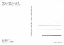 MODERN CARD Foundation Maeght Saint Paul France pol. Bury Fountain 1978