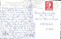 CPM Juan Les Pins Une echappee sur la Plage et le golfe