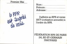 CPM Premier Mai Le RPR est aupres de vous