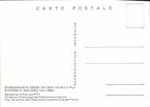 CPM Standardiste Assise Devant un multiple Systeme Boilard Telephone