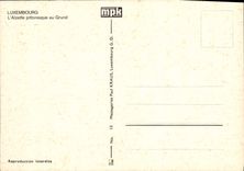 MODERN CARD Luxembourg the Picturesque Alzette In Grund