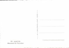 MODERN CARD Ajaccio Monument of Napoleon 1st