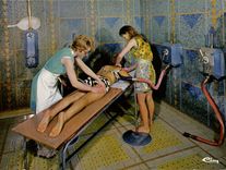 CPM Aix les Bains Douche massage d'Aix 