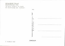 CPM Aix les Bains Douche massage d'Aix 