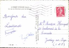 CPM Le Freney D'Oisans Le Lac Du Chambon Pres du Barrage