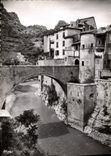 MODERN CARD Entrevaux Fortifiee City By Vauban Seen on the bridge levis and the VAr