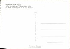 MODERN CARD Entrevaux Fortifiee City By Vauban About 1700 the city walls and Strong Vauban