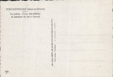 MODERN CARD Fontainebleau the Palate Court of the Good-byes