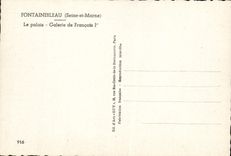 MODERN CARD Fontainebleau the palate Gallery of François 1st