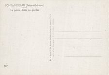 MODERN CARD Fontainebleau the Palate Room of the Guards