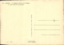 POSTAL MODERNA Nantes el castillo de los duques de Bretogne el viejo bien de la corona