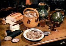 CPM La Normandie Gastronomique Tabel regionale 