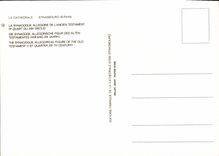 POSTAL MODERNA la alegoría del synagog del viejo testamento de Estrasburgo