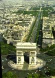 CPM Paris Vue Aerienne L'Arc de Triomphe