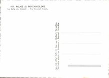 MODERN CARD Palate De Fontainebleau the room of the council