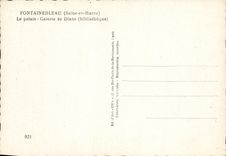 MODERN CARD Palate De Fontainebleau the Palate Gallery Of Diane