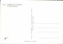 MODERN CARD Gorges Of the Verdon the sublime Point