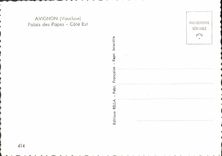 POSTAL MODERNA paladar de Avignon de los papas costa este