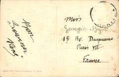 VINTAGE POSTCARD San Remo Cipressi in Regione Solaro