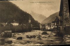 CPA Veduta Di Fontainemore e Fiume Lys