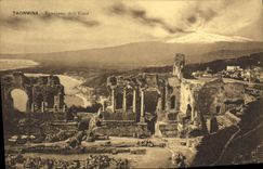 CPA Taormina Eruzione dell Etna Volcan