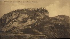 VINTAGE POSTCARD Panorama Manor house Mola Con Goes up Venerates