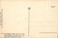 VINTAGE POSTCARD Valle Di Pompei Panorama