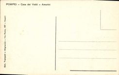CPA Pompei Casa Dei Vettii Amorini Chevre Bouc Anges